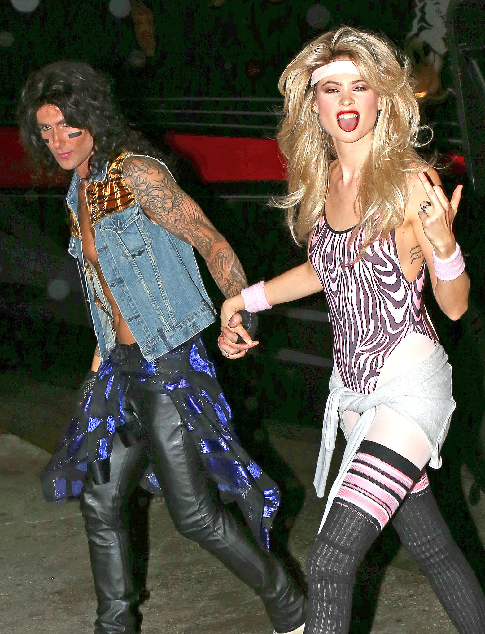 Adam Levine And Behati Prinsloo As An 80s Couple All The 2014 