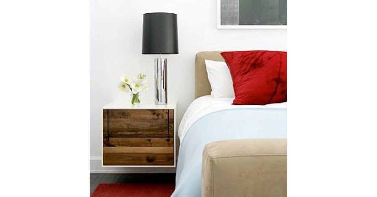 mounted nightstand wooden Jugend