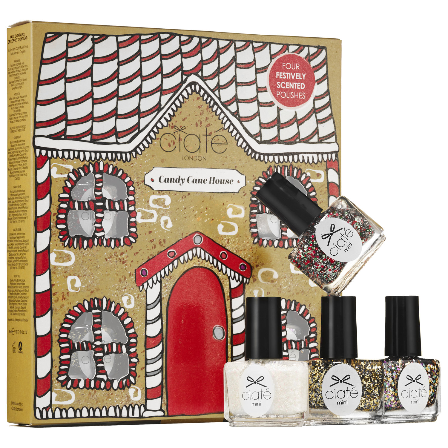 Ciaté Candy Cane House Scented Nail Polish Set The Ultimate Holiday