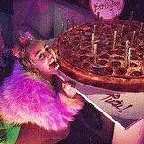 Miley Goes Topless Parties With
