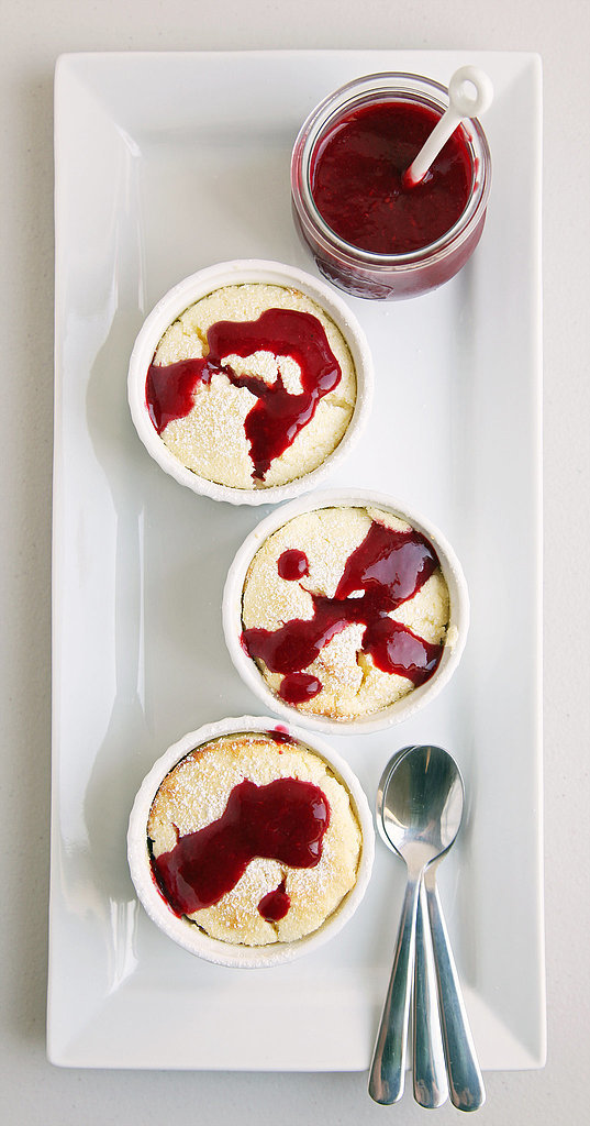 Lemon Soufflés With Raspberry Coulis Lemon Soufflés With Raspberry Coulis