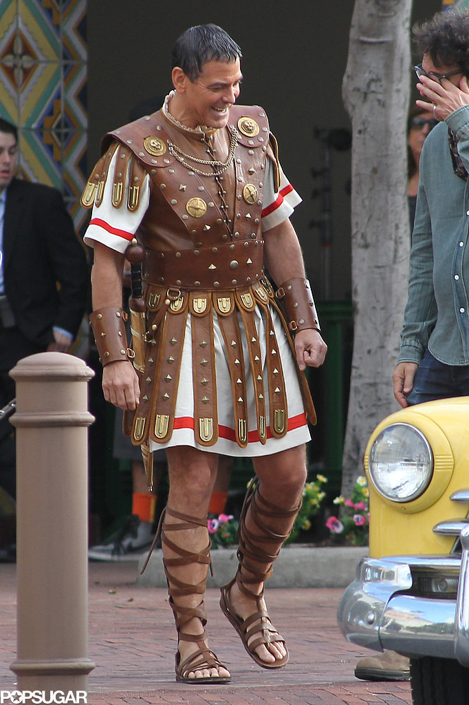 Hail Caesar filming in L A - George Clooney on the set George-Clooney-Set-Hail-Caesar-Pictures