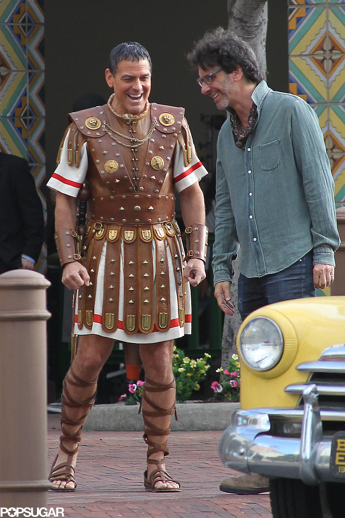 Hail Caesar filming in L A - George Clooney on the set George-Clooney-Set-Hail-Caesar-Pictures
