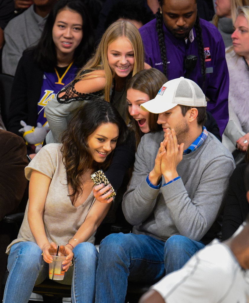 Mila-Kunis-Ashton-Kutcher-Lakers-Game-De