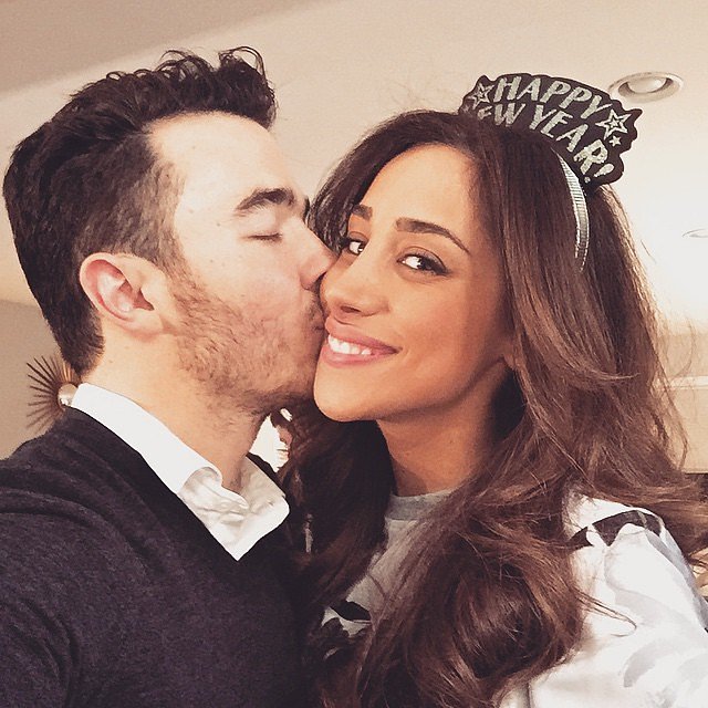 Kevin and Danielle Jonas shared a kissing selfie.