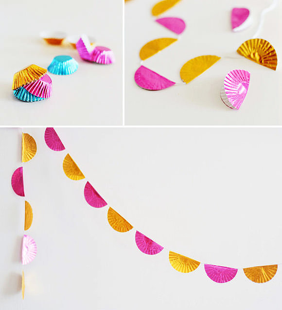 DIY Cupcake Liner Garland DIY Cupcake Liner Garland