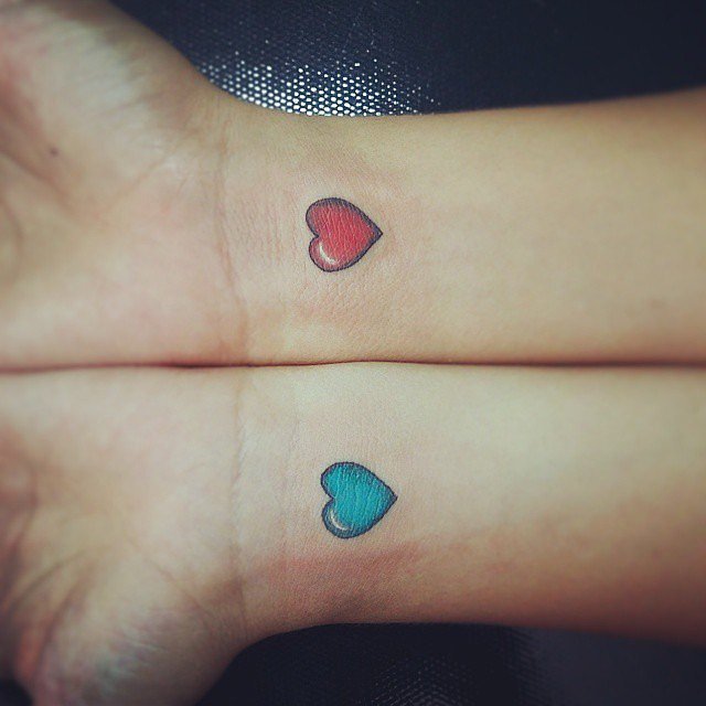 Peas in a Pod 50 Heart Tattoos So Cute You Can't Handle It POPSUGAR