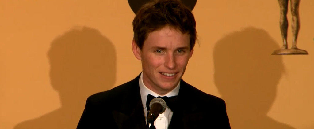 Eddie Redmayne Talks About His Tearful Time at the SAG Awards