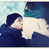 Justin Timberlake Kisses Jessica Biel's Baby Bump - See the Cute Picture!