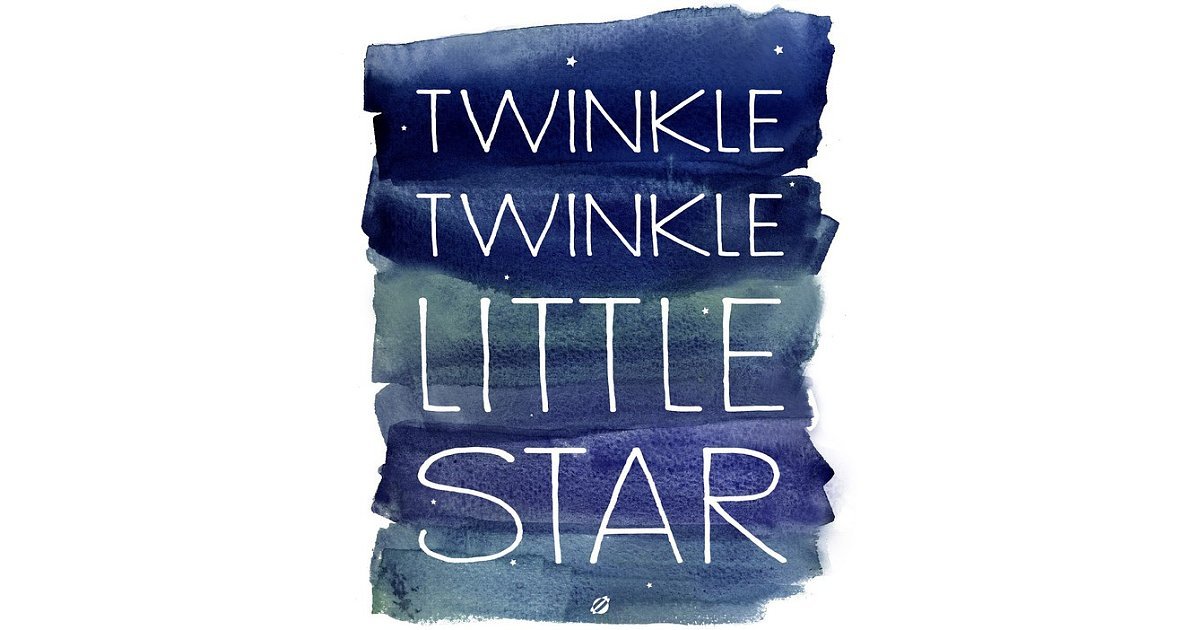 twinke twinkle little star