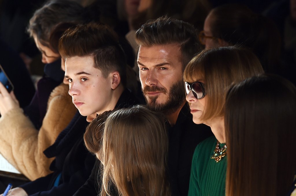 ... Has the Best Seat at Fashion Week: Her Dad's Lap! | POPSUGAR Celebrity