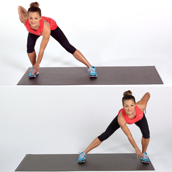 Alternating Lateral Lunge Runner's Workout Plyo, Strength, and Agility POPSUGAR Fitness
