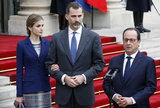 Spain's King Queen Arrive Paris