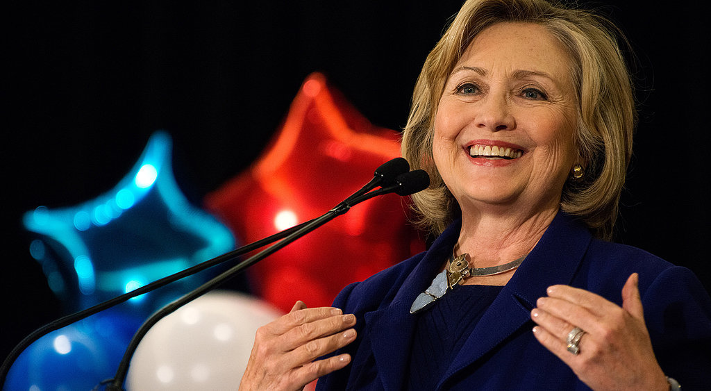 Hillary Clintons 2016 Presidential Campaign Announcement Popsugar Celebrity 