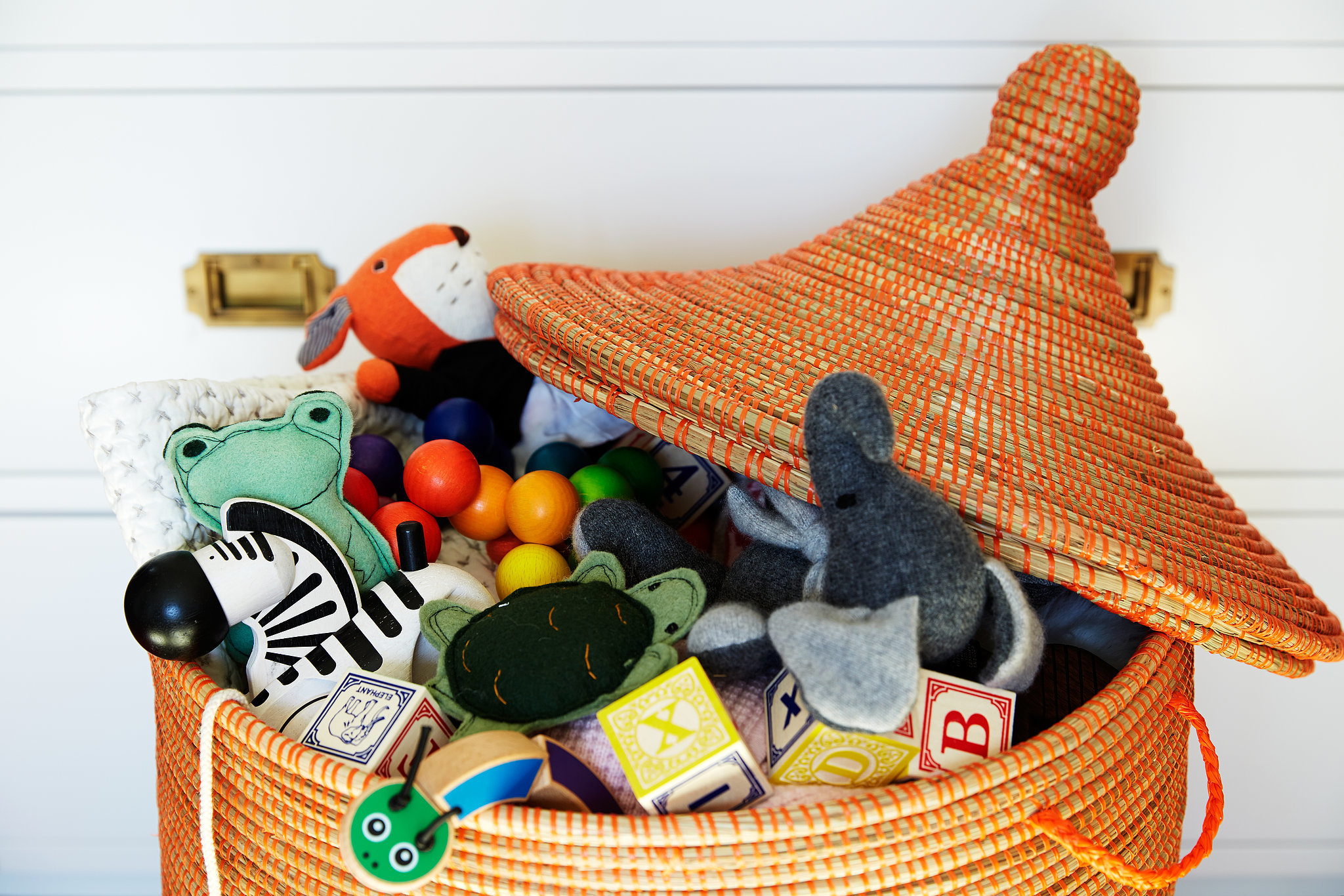 Basket For Toys In Living Room