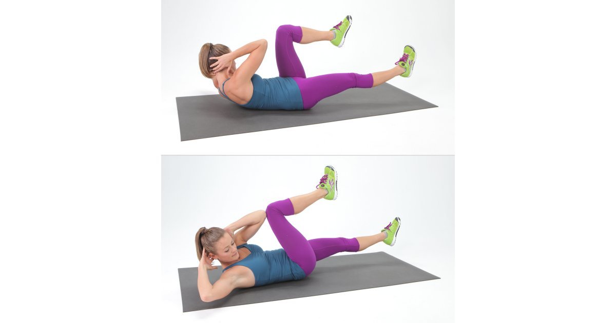 Bicycle Crunches Get A Complete Ab Burn With This Quick Core Workout Popsugar Fitness