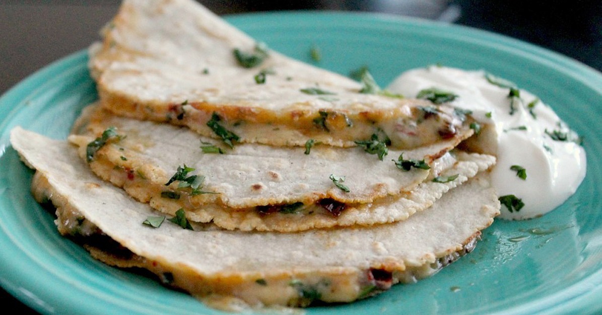 Cilantro Chipotle Quesadilla Recipe POPSUGAR Latina