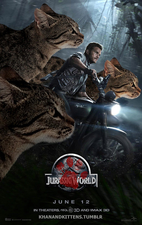 Here's What Jurassic World Would Look Like Starring Cats Instead of Dinosaurs