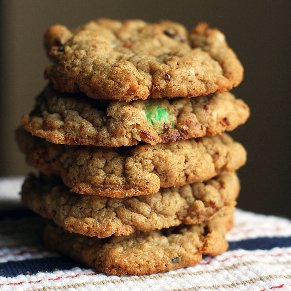 Mint Peanut Butter Oatmeal Chip Cookie
