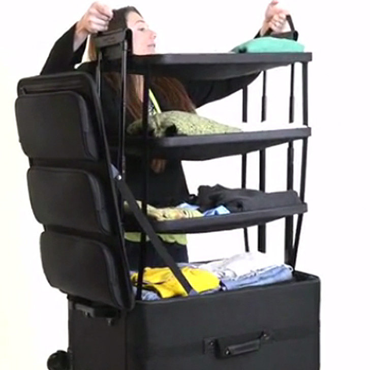 ShelfPack Suitcase With Shelves POPSUGAR Smart Living
