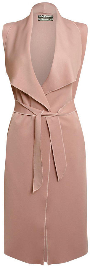 Pilot Tayla long line belted sleeveless waterfall jacket (£23)
