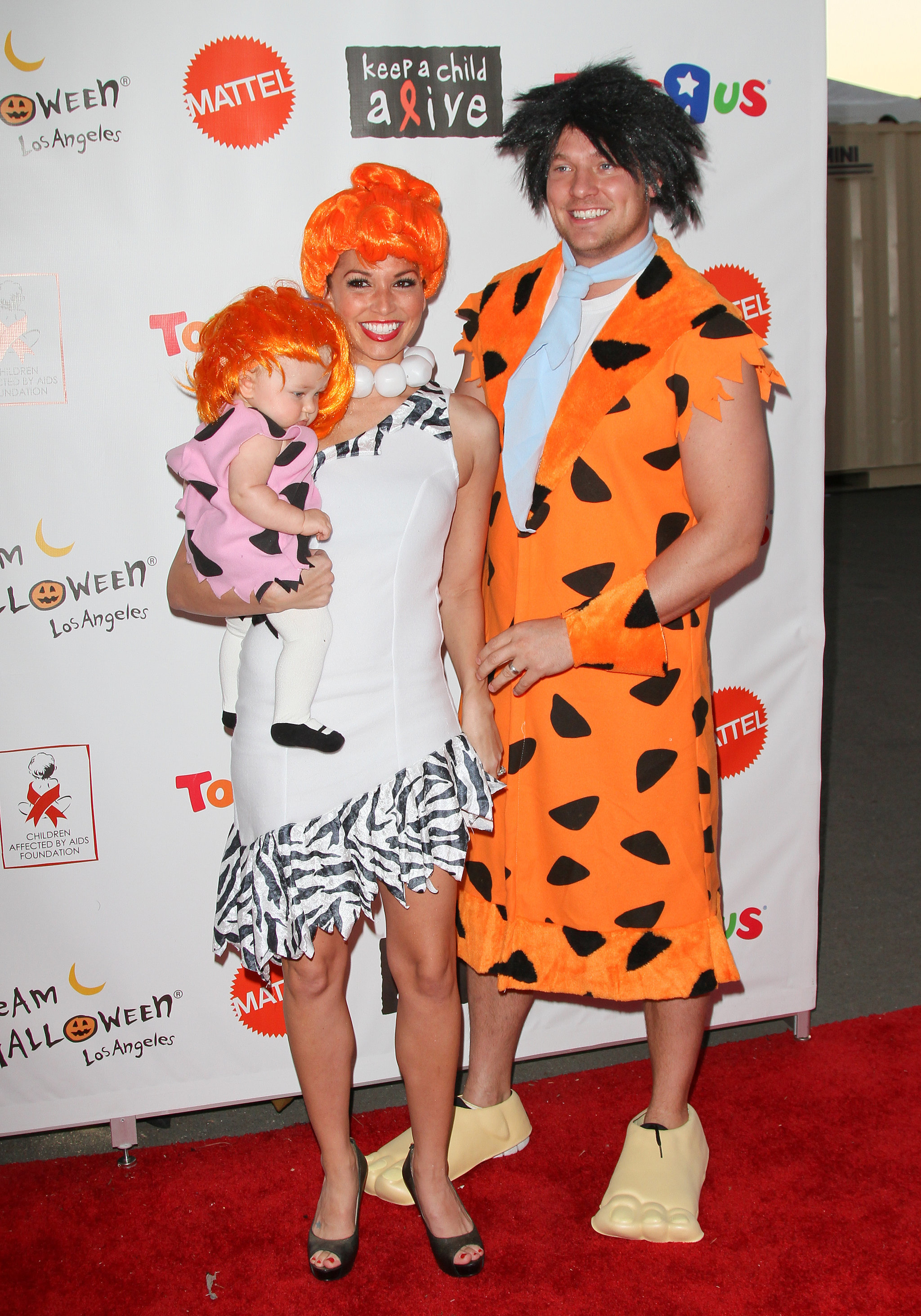 Melissa Rycroft and Tye Strickland as Flintstones Characters