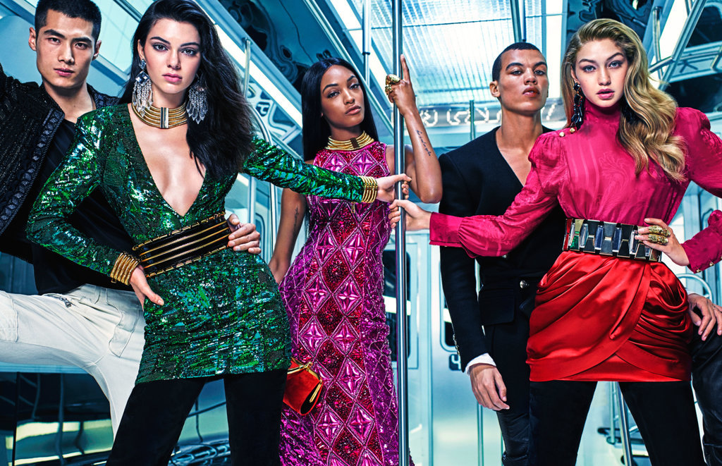 The star-studded campaign, courtesy of Yahoo Style.

Shot by famed photographer Mario Sorrenti, the ads feature models Gigi Hadid, Kendall Jenner, Jourdan Dunn, Hao Yun Xiang, and Dudley O'Shaughnessy posing in a fancy subway car. Just looking at it, you can hardly tell this is a collaboration — which makes the whole affordable collection a serious must have.