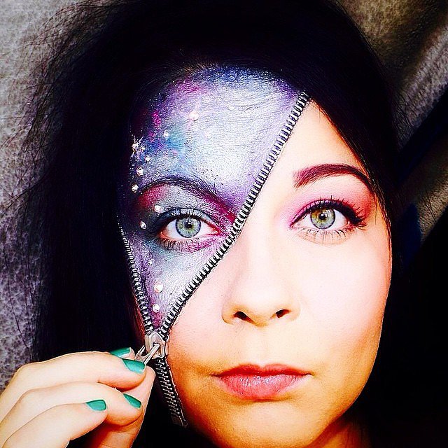 Makeup, Beauty, Hair & Skin Zipper Makeup Looks Guaranteed to Freak