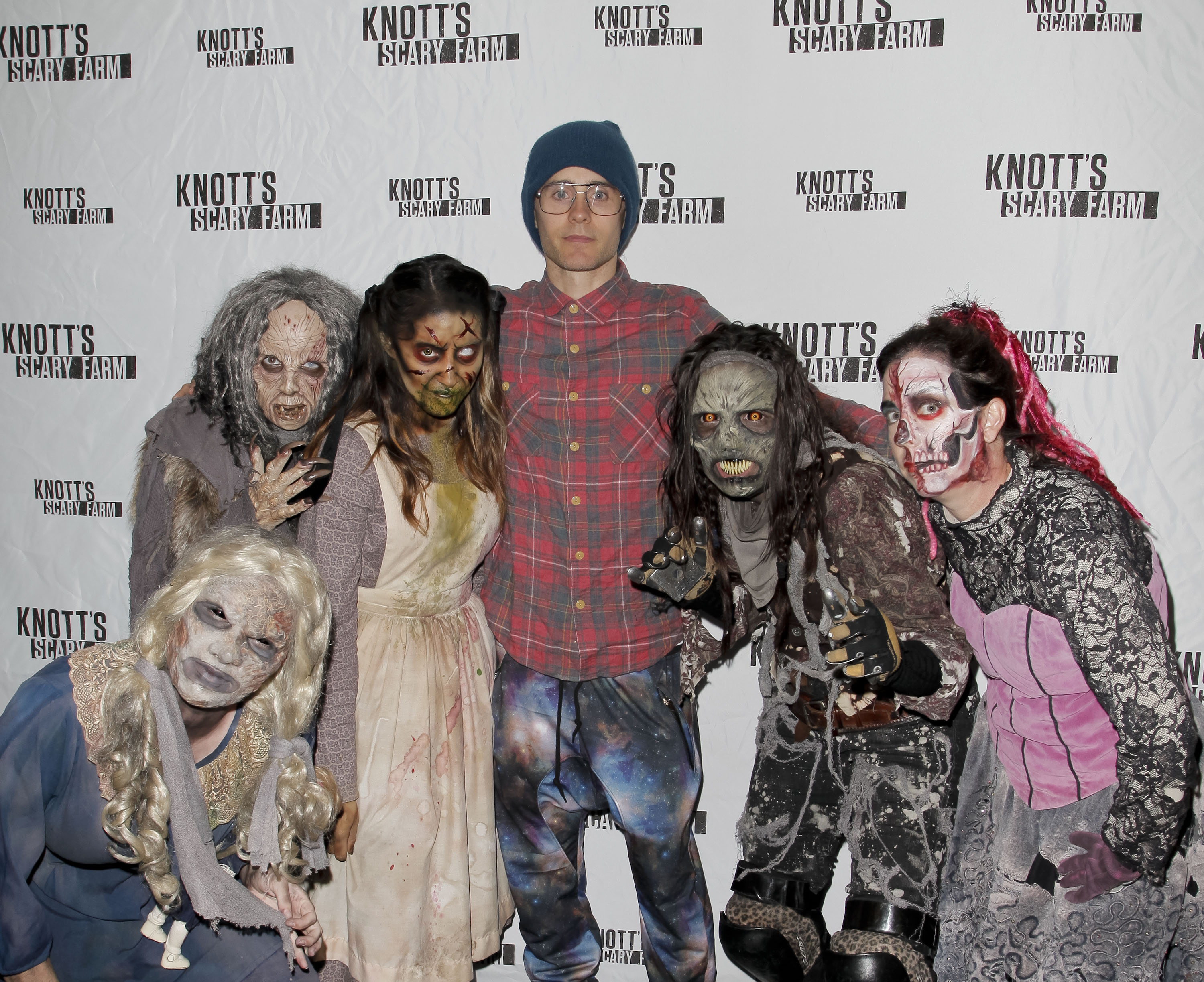 Jared Leto's Zombie-Filled Outing Will Totally Get You Into the Halloween Spirit