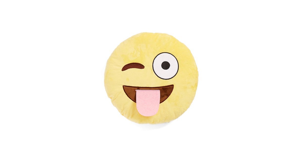 Top Trenz Wink Tongue Emoji Pillow The Best Gifts For 9YearOlds
