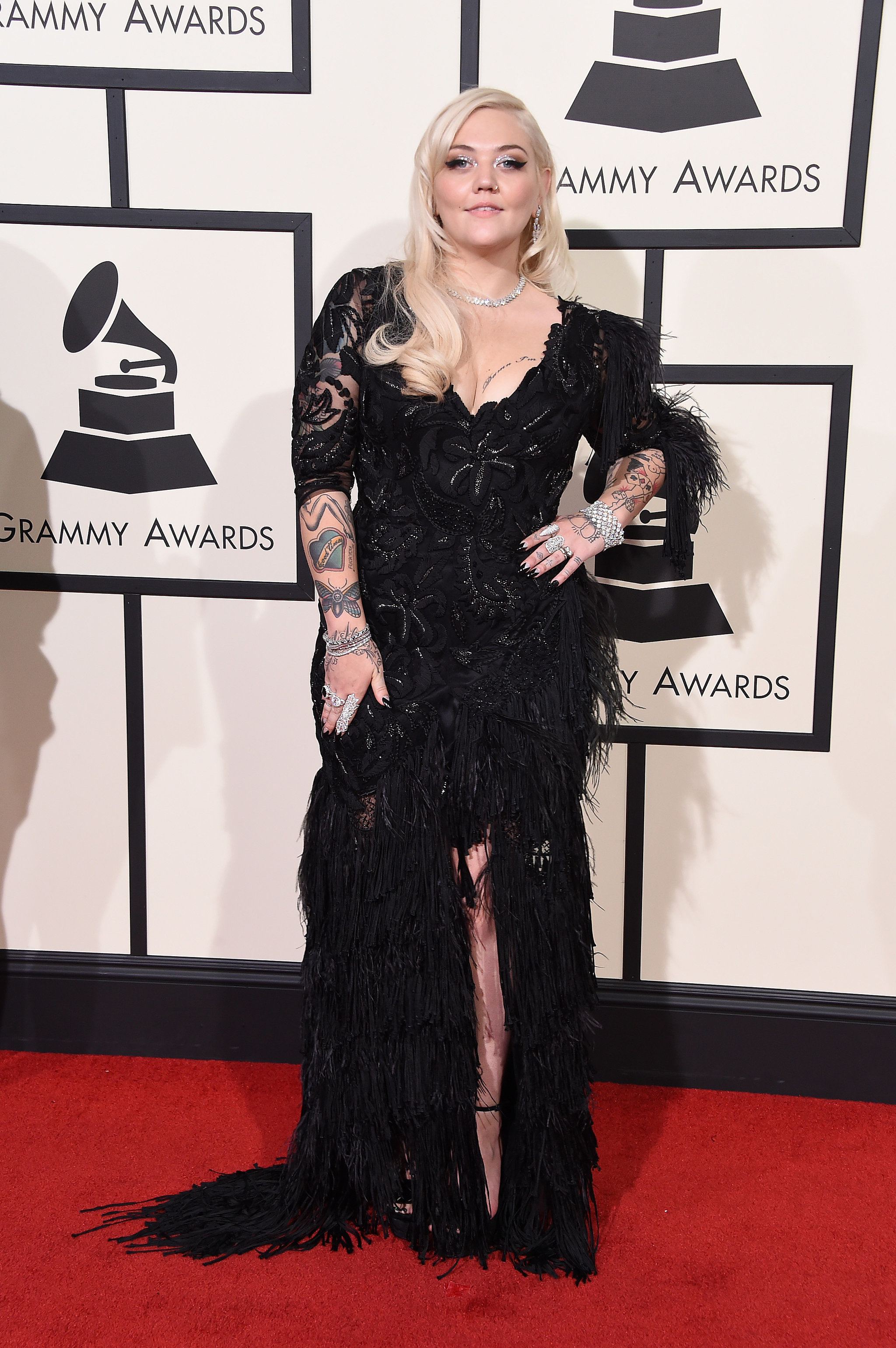 Elle King In A High Slit Lace Dress These Grammys Stars Give New