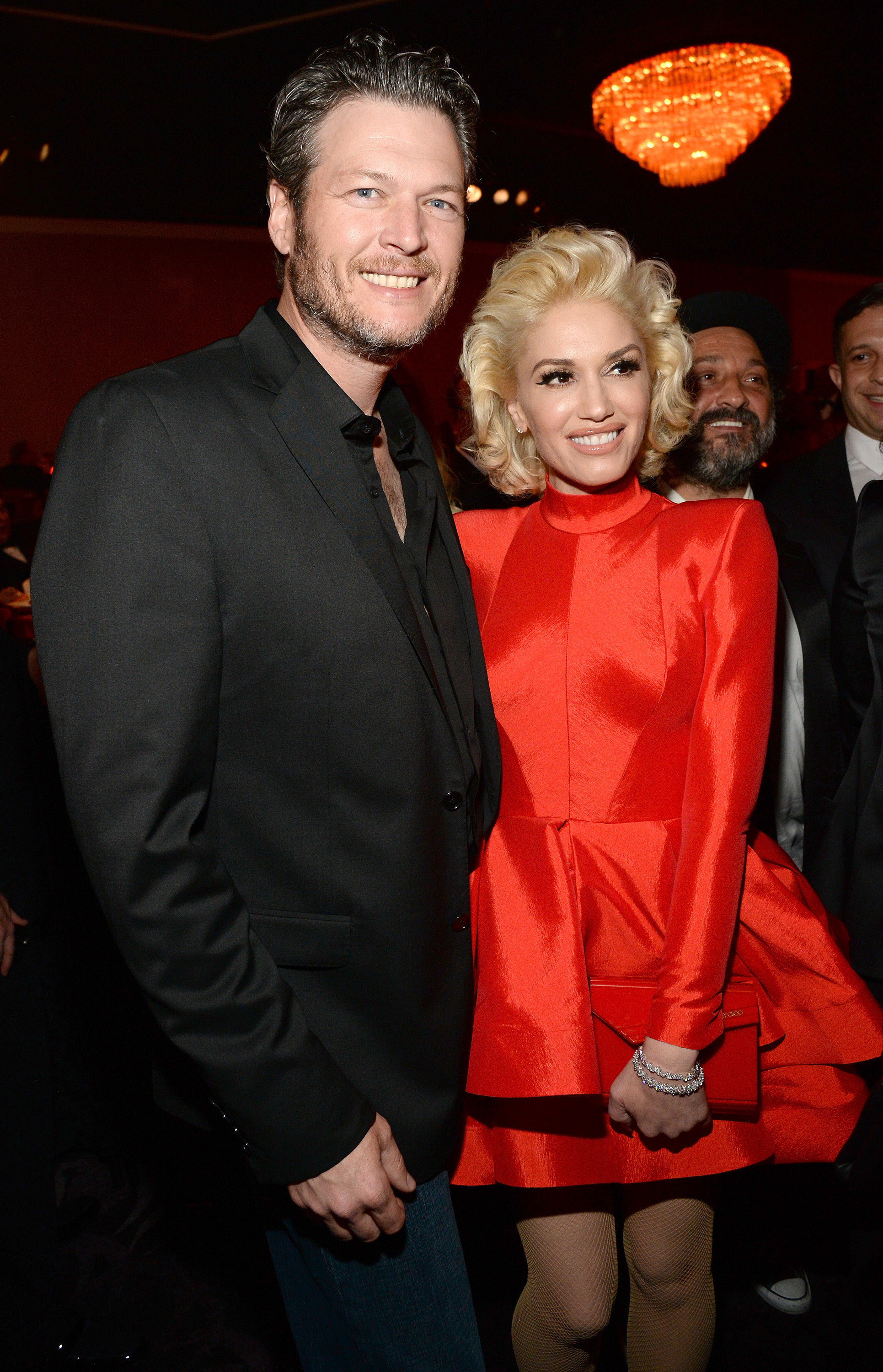 Gwen-Stefani-Blake-Shelton-Clive-Davis-P