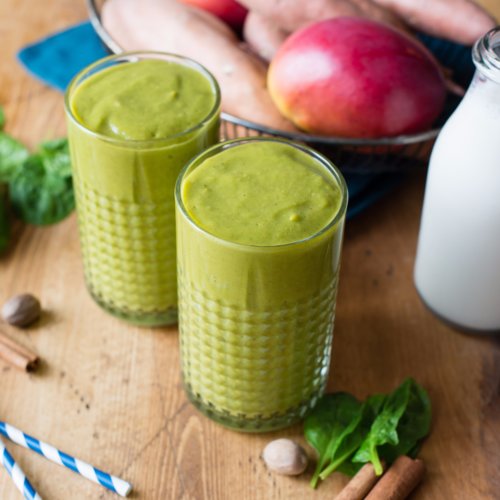  Mango, Spinach, and Sweet Potato Smoothie