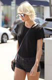 Taylor Swift Steps Short Shorts