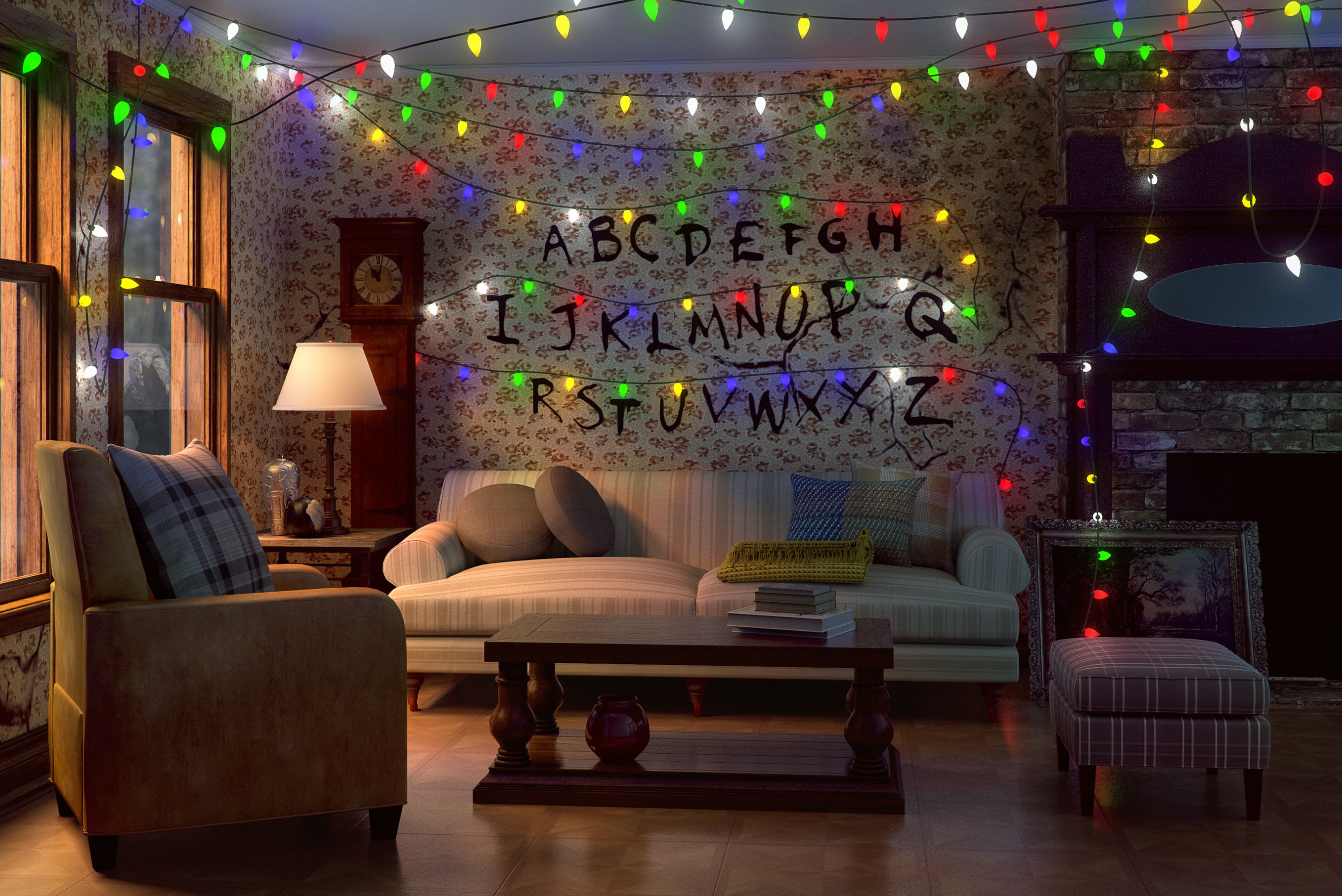 Stranger Things Inspired 80s Style Living Room Try These Free Zoom