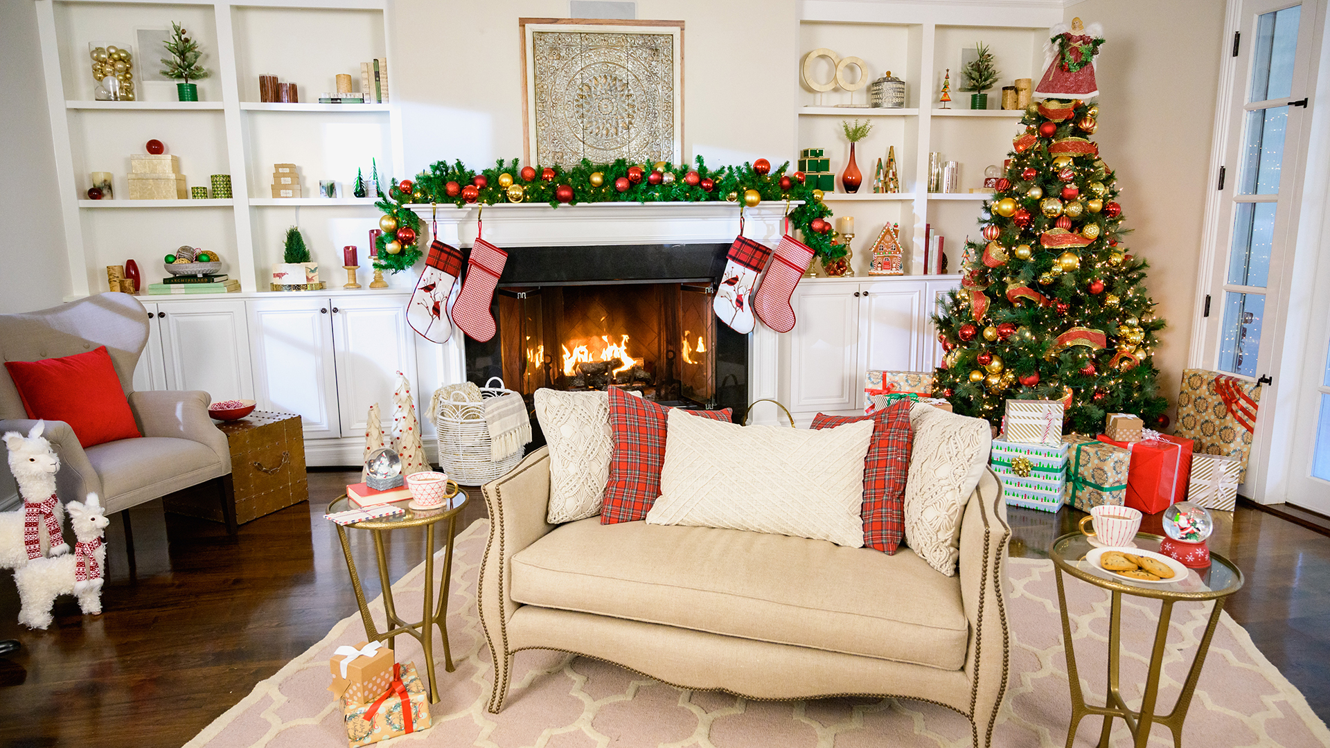 Christmas Living Room Windows Large Hd