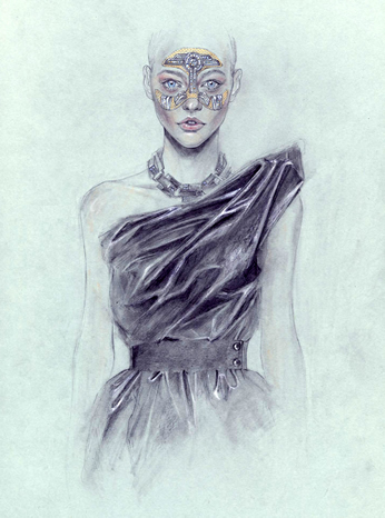 Illustrator Cedric Rivrain Bandages Up Models, Designer Dresses Illustrator Cedric Rivrain Bandages Up Models, Designer Dresses
