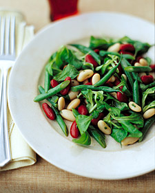 Three-Bean Salad with Honey-Mustard Vinaigrette Three-Bean Salad with Honey-Mustard Vinaigrette