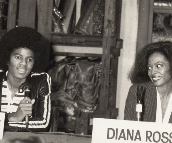 Michael and Diana Ross chatted at a press conference for The Wiz in NYC in 1977.
Michael and Diana Ross chatted at a press conference for The Wiz in NYC in 1977.
