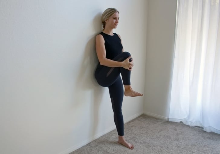 Knee To Chest 30 Seconds Per Side Wall Stretches To Relieve Back