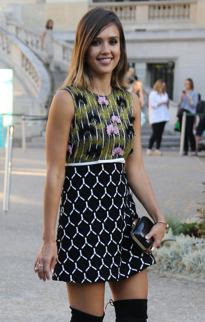 Jessica Alba Paris Fashion Week Style POPSUGAR Latina