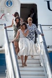 Michelle Obama Touches Down Spain