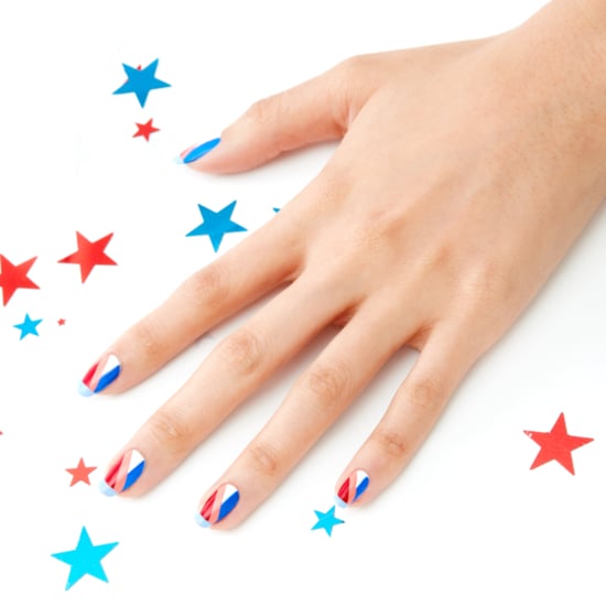 July 4 Stripes Nail Art