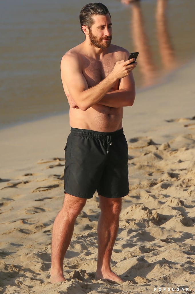Jake Gyllenhaal Shirtless Pictures In St Barts January Popsugar