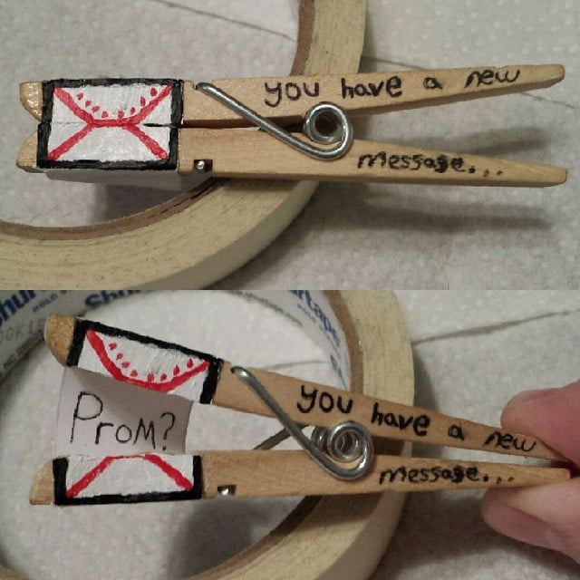 Clothespins How To Ask A Girl To Prom Popsugar Love Sex Photo