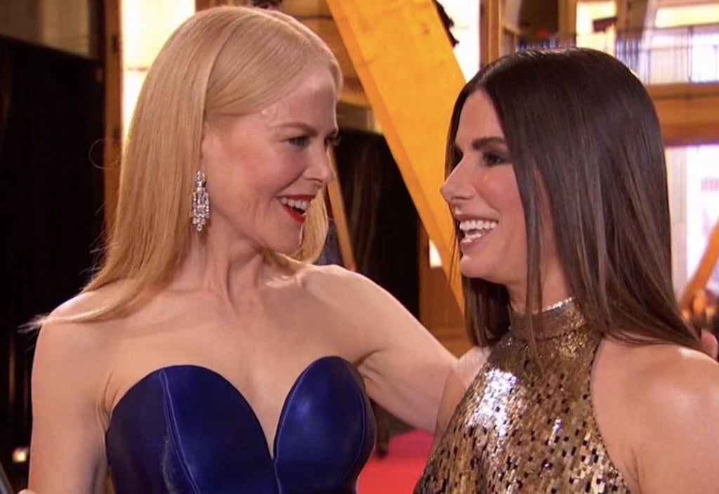 Photo of Sandra Bullock  & her friend Nicole Kidman