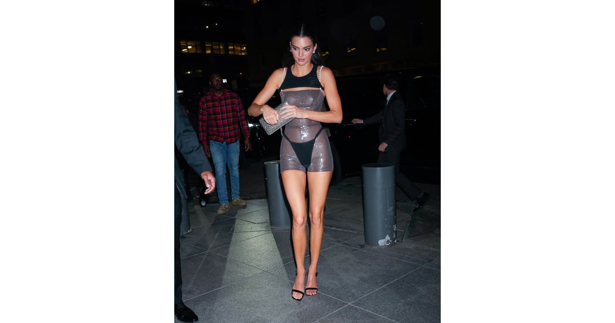Kendall Jenner S Naked Dress At The Met Gala Afterparty Naked Dress Trend Popsugar