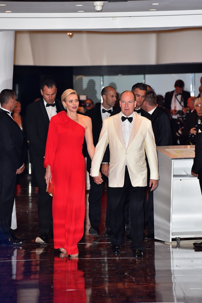 Princess Charlene Of Monaco Jumpsuit Red Cross Ball POPSUGAR Latina