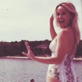 Reese Witherspoon Shows Impressive Diving