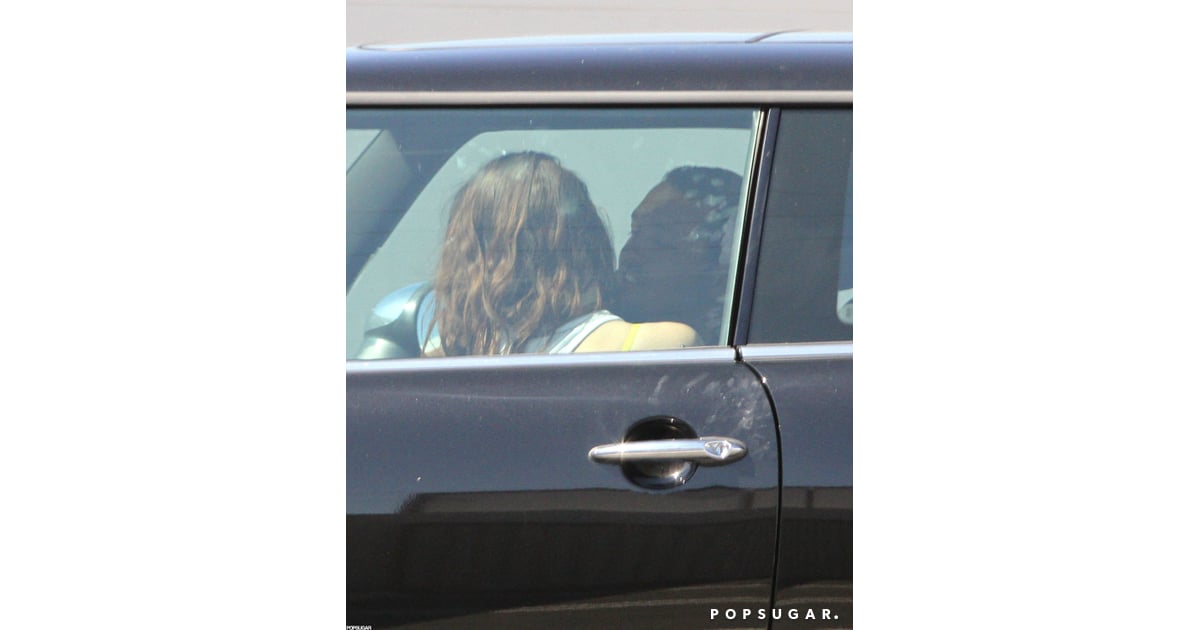 Rupert Sanders and Kristen Stewart cuddled up in her car. | All the